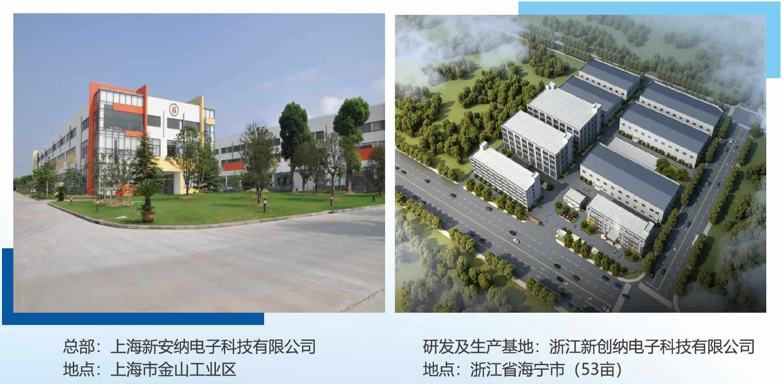 浙江新創納電子科技有限公司和上海新安納電子科技有限公司介紹圖片